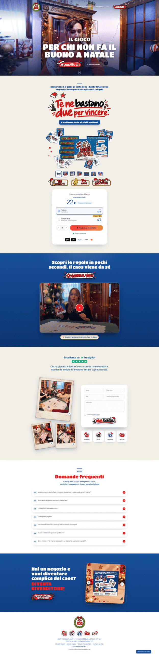 Gioco di Carte di Natale | Santa Caos